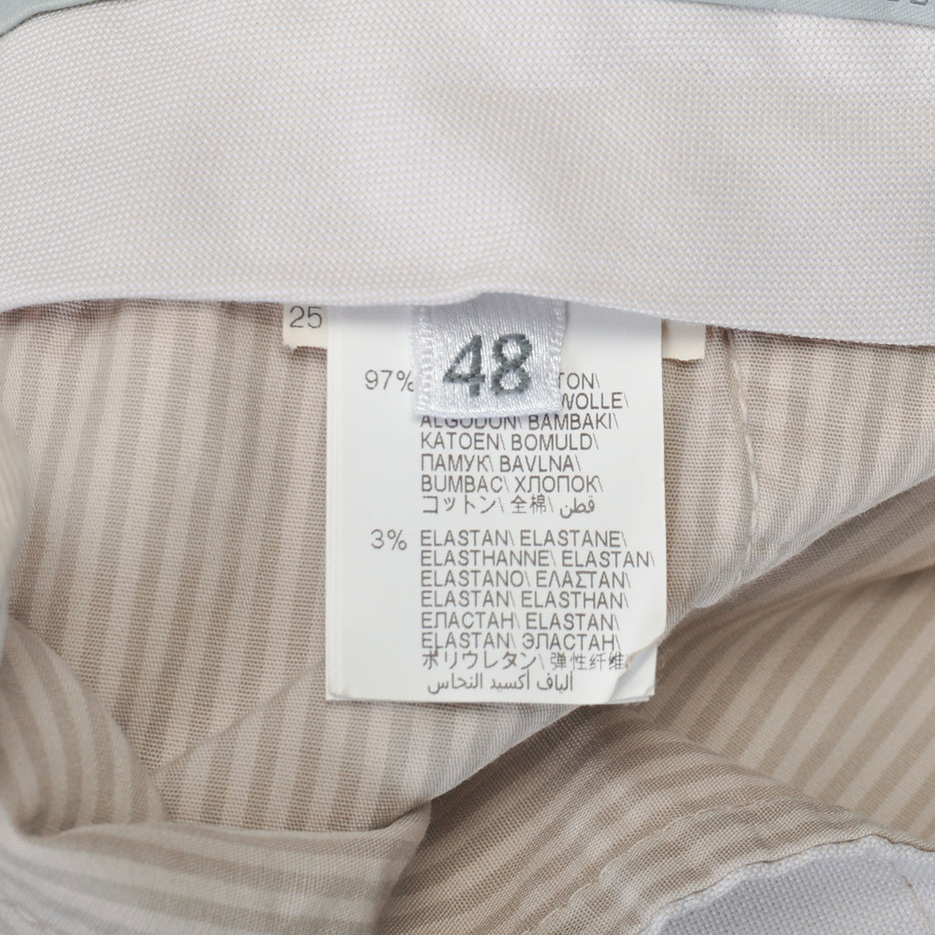 Brunello Cucinelli Beige Stretch Cotton Italian Fit Chinos