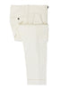 Zegna Off White Twill Pleated Trousers