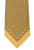 Gianni Versace Vintage Golden Yellow Print Tie
