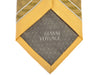 Gianni Versace Vintage Golden Yellow Print Tie