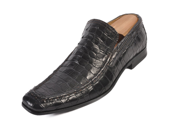 Barracuda Dark Grey Reptile Loafers