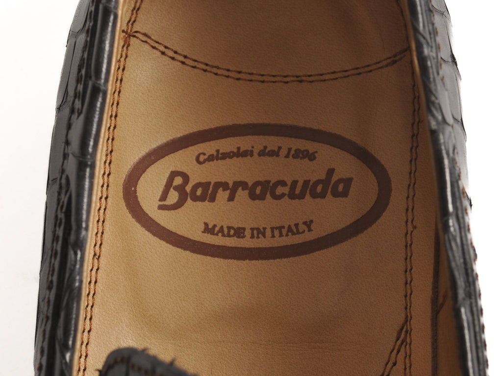 Barracuda Dark Grey Reptile Loafers