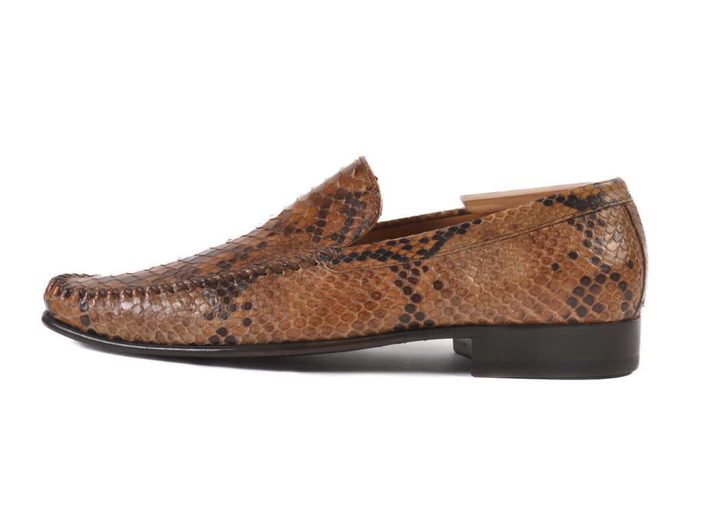 Giorgio Armani Brown Snakeskin Loafers