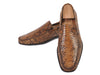 Giorgio Armani Brown Snakeskin Loafers