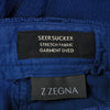 ZZegna Blue Garment Dyed Seersucker Shorts