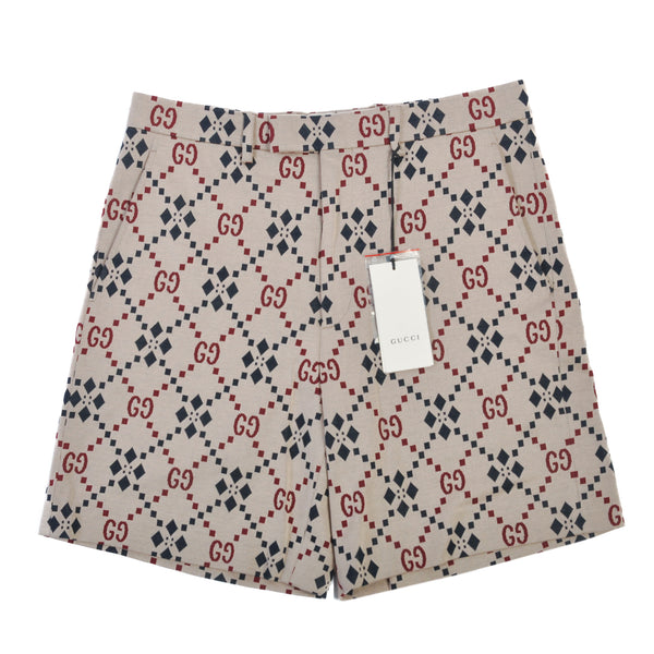 Gucci NWT Brown GG Argyle Check Shorts