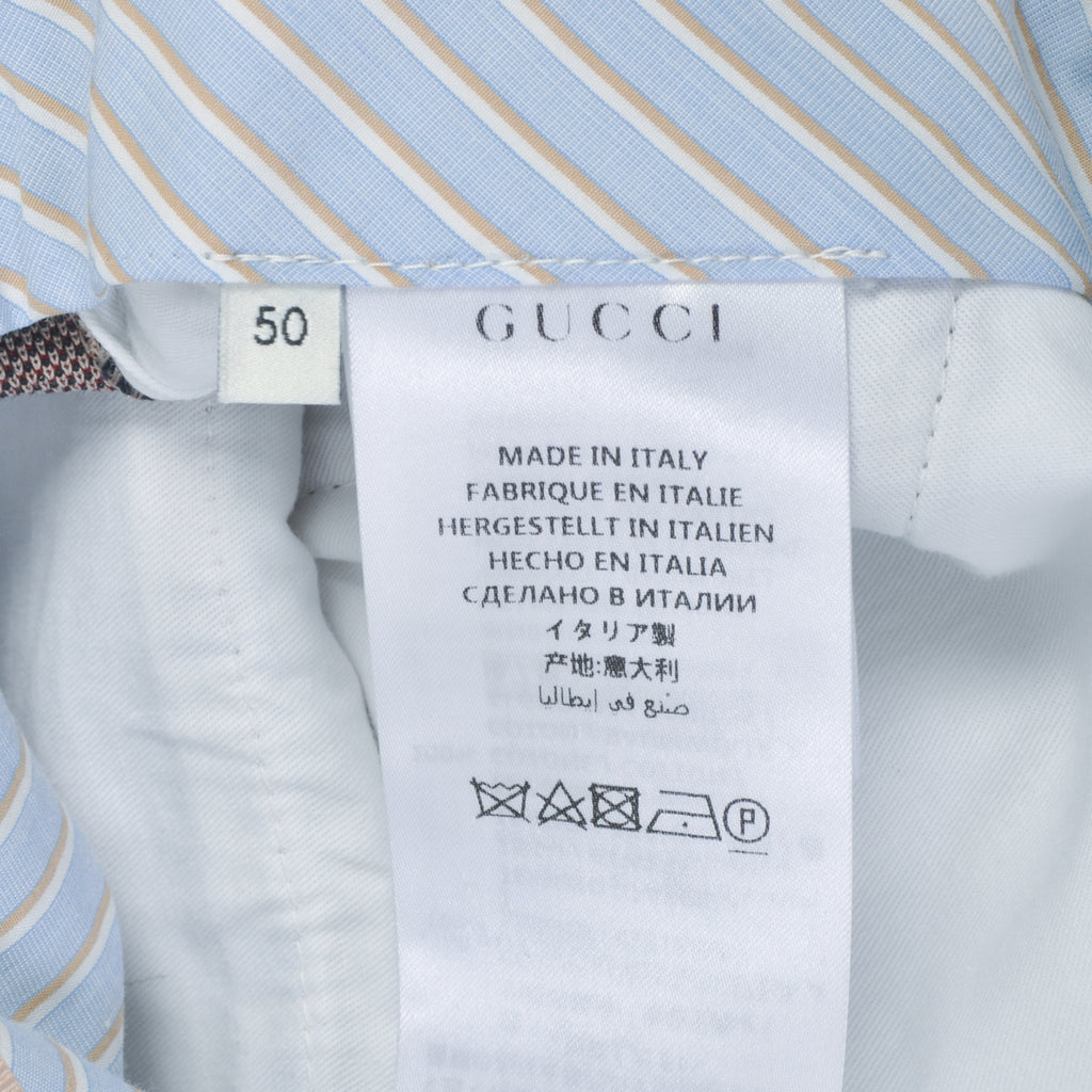 Gucci NWT Brown GG Argyle Check Shorts