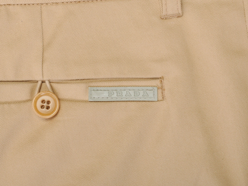 Prada Beige Classic Fit Chinos