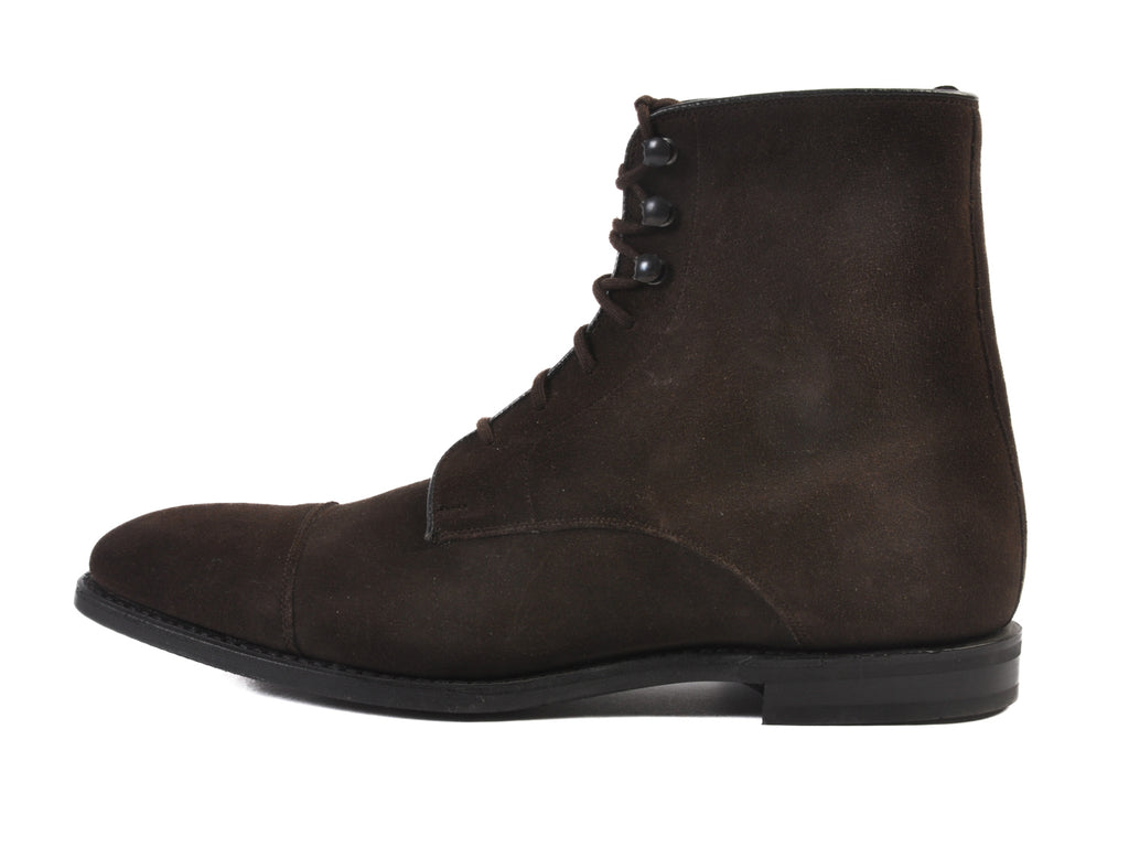 Church’s NWOB Dark Brown Suede Easenhall Cap Toe Boots