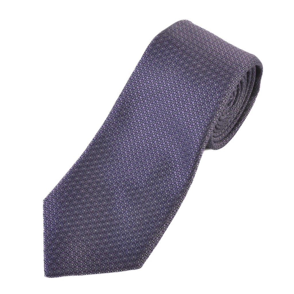 Canali 1934 NWT Exclusive Purple Geometric Weave Tie