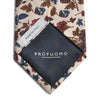 Profuomo Ivory Floral Print Tie