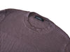 Zegna Brown Ribbed Wool Crew Neck Sweater