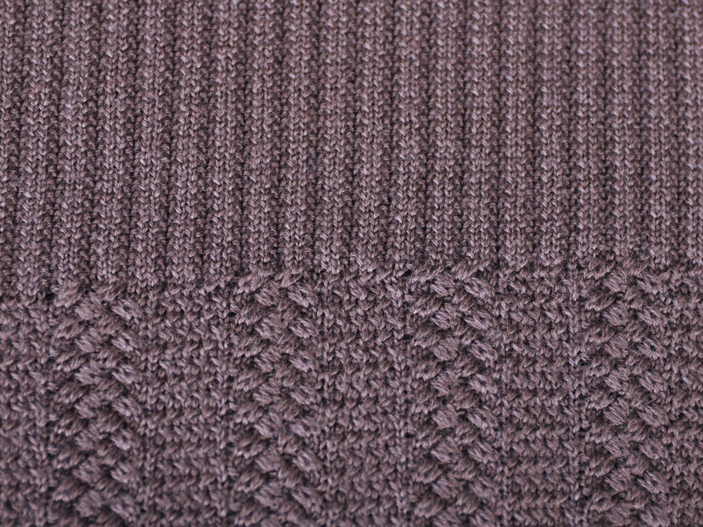 Zegna Brown Ribbed Wool Crew Neck Sweater