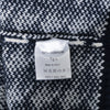 Kiton White on Black Houndstooth Cashmere Cardigan Sweater