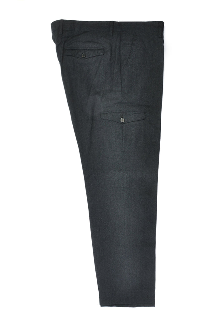 Maurizio Baldassari Charcoal Grey Flannel Cargo