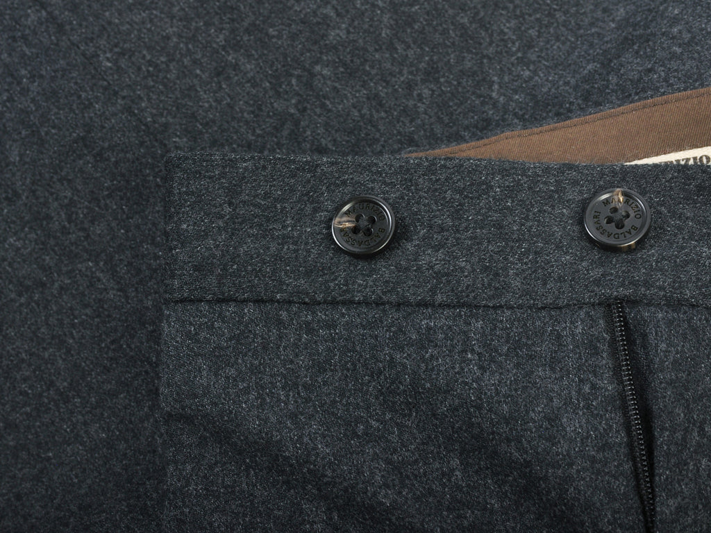 Maurizio Baldassari Charcoal Grey Flannel Cargo