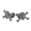 Vivienne Westwood Black Jeweled Skull and Crossbones Cufflinks