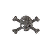 Vivienne Westwood Black Jeweled Skull and Crossbones Cufflinks
