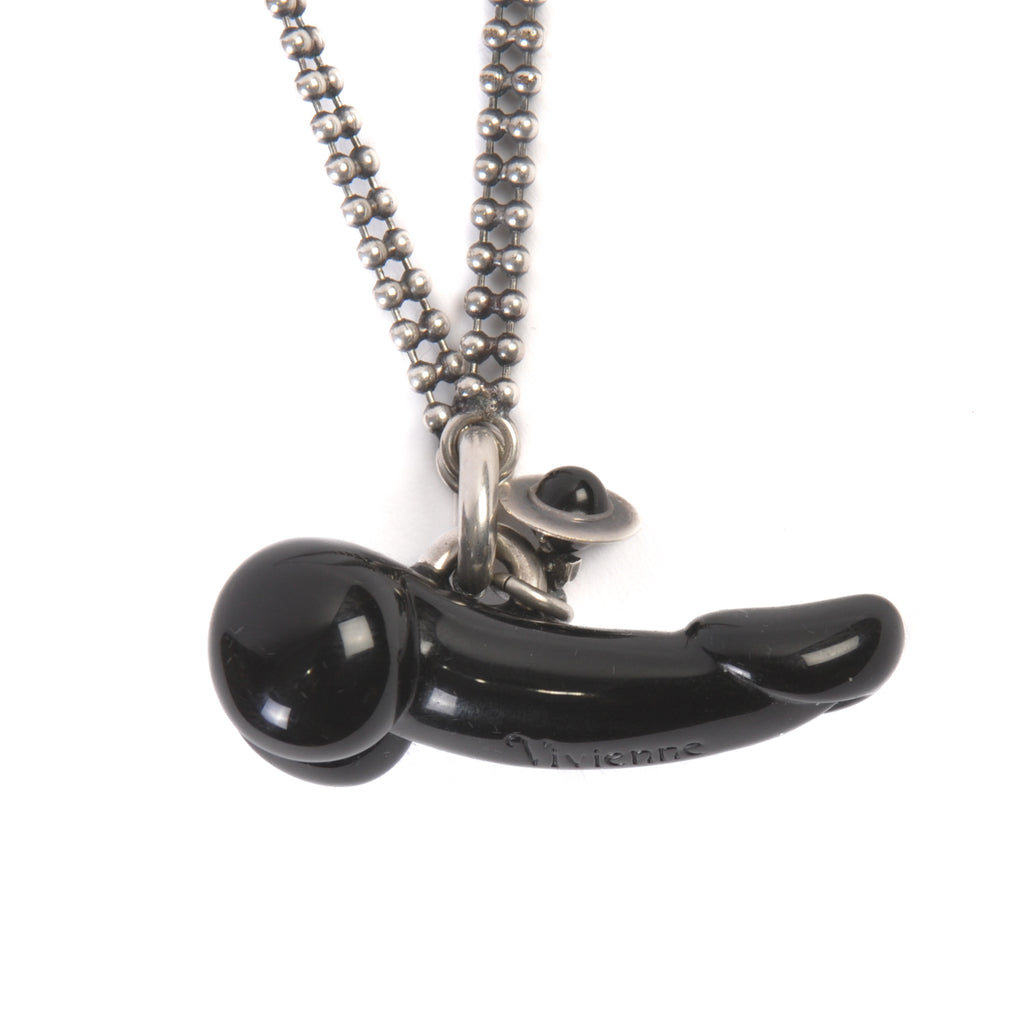 Vivienne Westwood Black Cock Pendant Necklace