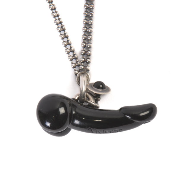 Vivienne Westwood Black Cock Pendant Necklace
