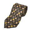 Gucci Gold on Black Print Tie