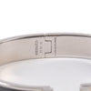 Hermes Black Enamel on Silver H Bracelet
