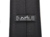 Hermes Black Faconnee H Tie