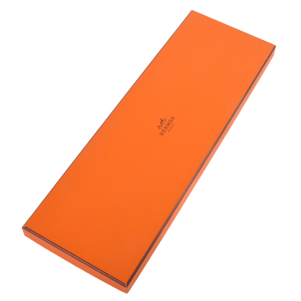Hermes Black Faconnee H Tie