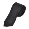 Hermes Black Cravate Unie Chevron Herringbone Tie