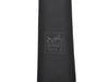 Hermes Black Cravate Unie Chevron Herringbone Tie