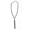 Emanuele Bicocchi Silver Braided Tie Necklace