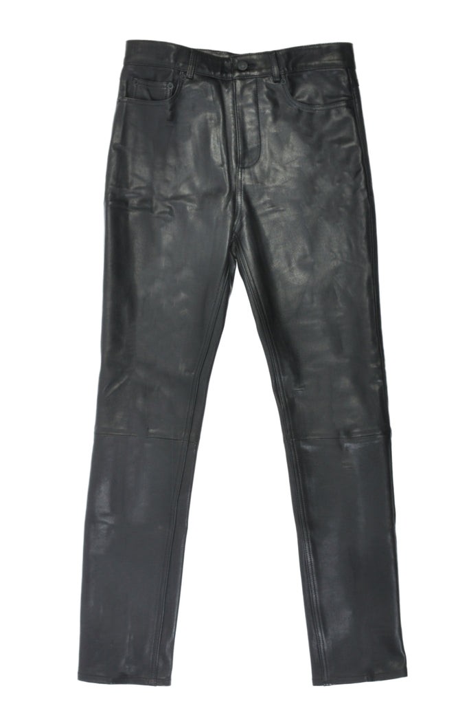 The Kooples NWT Black Lambskin Leather Trend Pants