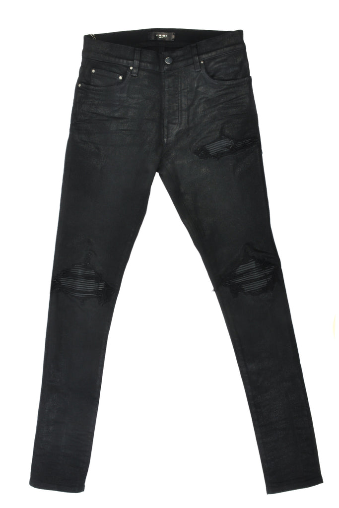 Amiri NWT Black Waxed MXI Skinny Fit Jeans