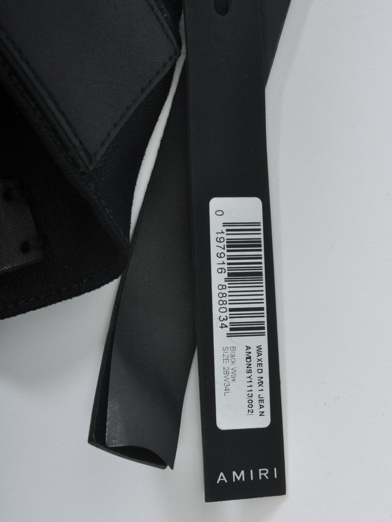Amiri NWT Black Waxed MXI Skinny Fit Jeans