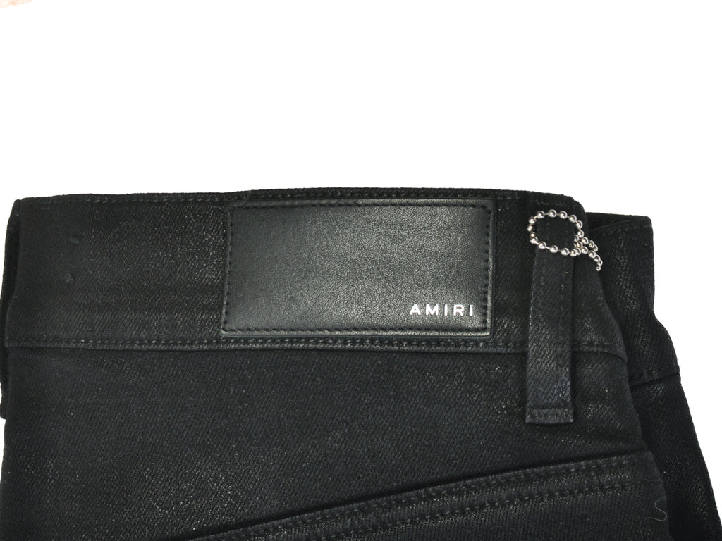 Amiri NWT Black Waxed MXI Skinny Fit Jeans