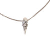 Emanuele Bicocchi Silver Skull Horn Pendant Necklace