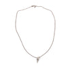 Emanuele Bicocchi Silver Skull Horn Pendant Necklace