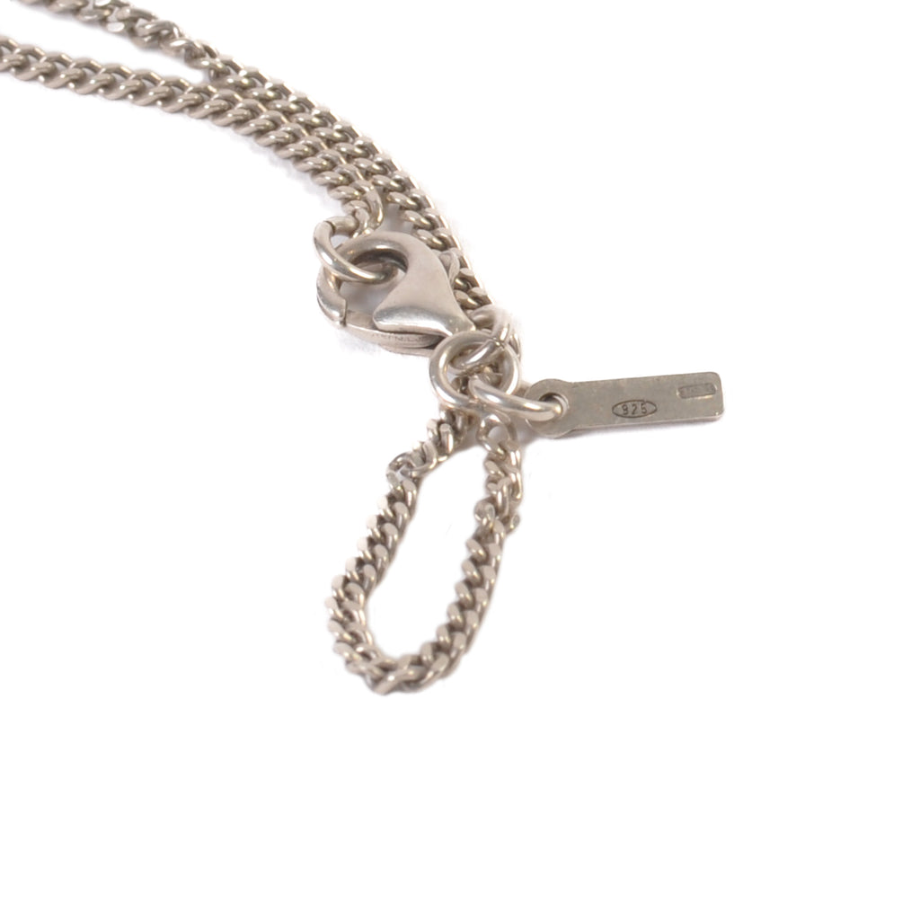 Emanuele Bicocchi Silver Skull Horn Pendant Necklace