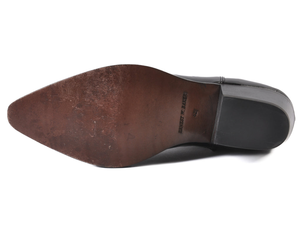 Ernest W Baker Black Patent Leather Boots