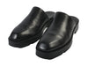 Givenchy Black Calf Leather Show Backless Loafers