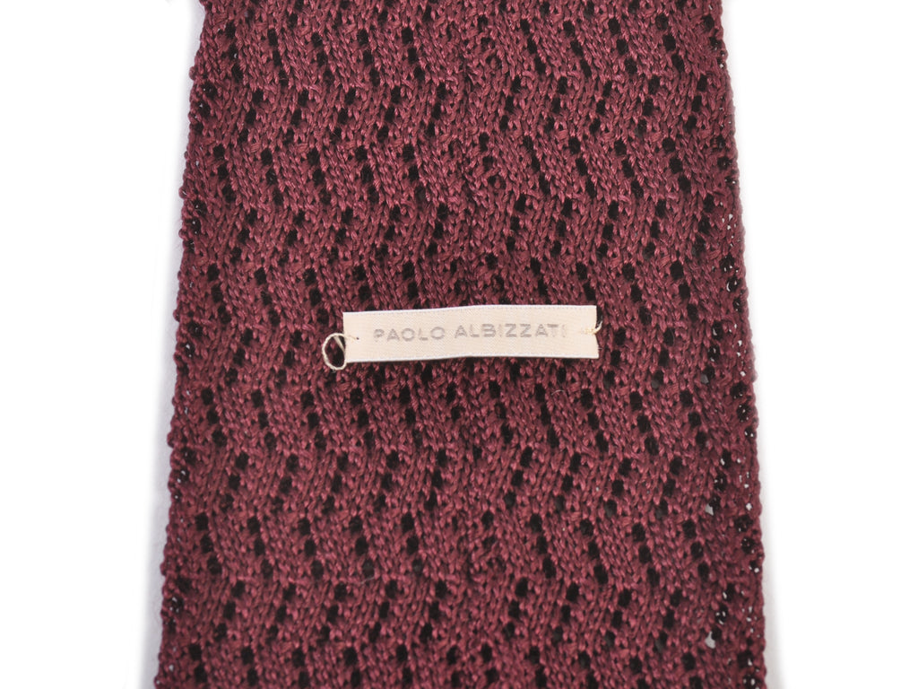 Paolo Albizzati Merlot Knit Tie