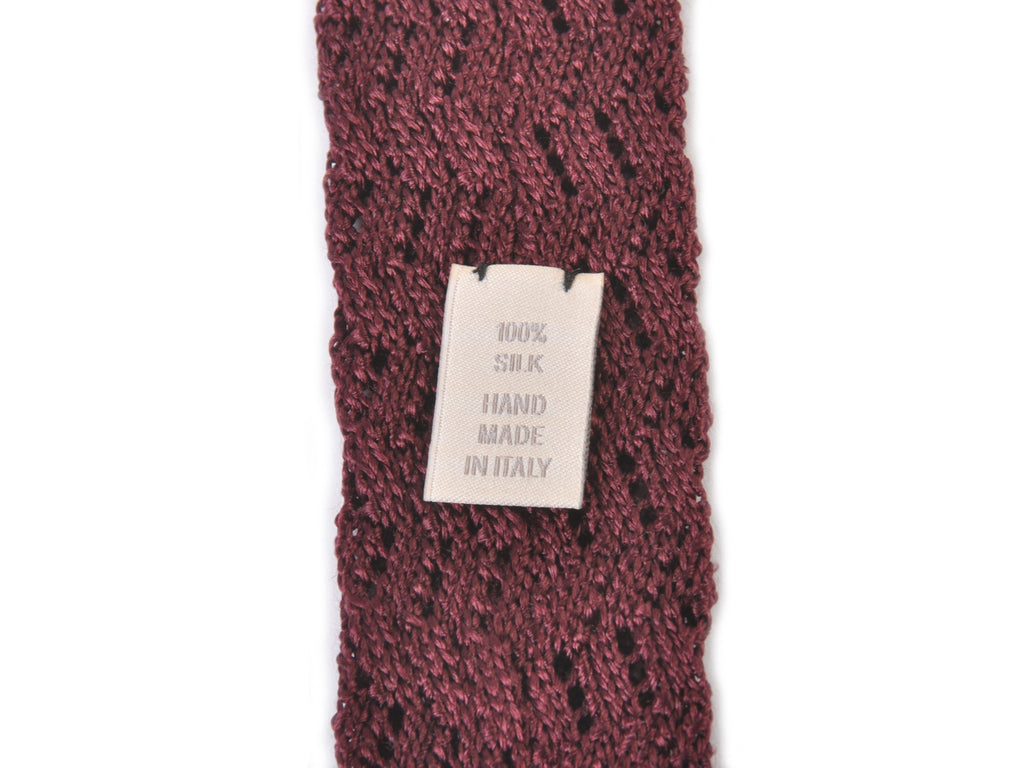 Paolo Albizzati Merlot Knit Tie