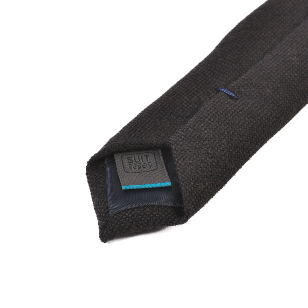 SuitSupply Dark Brown Wool Tie
