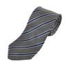 Hugo Boss Blue on Grey Striped Tie
