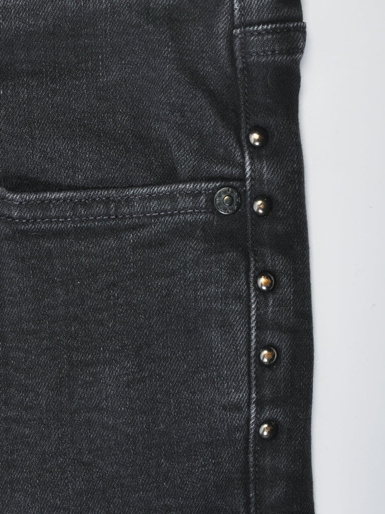 John Varvatos Black Studded Bowery Jeans