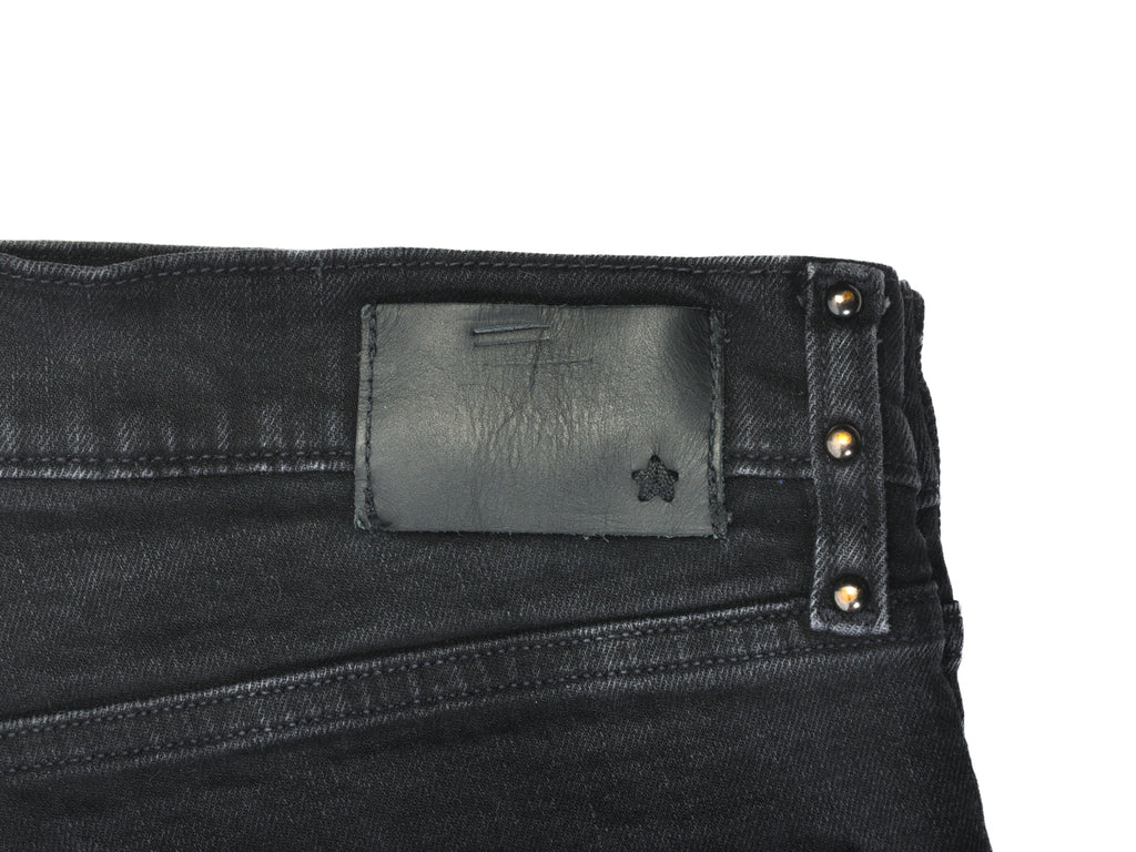 John Varvatos Black Studded Bowery Jeans