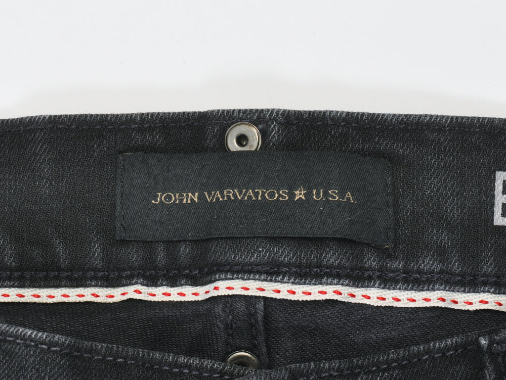 John Varvatos Black Studded Bowery Jeans