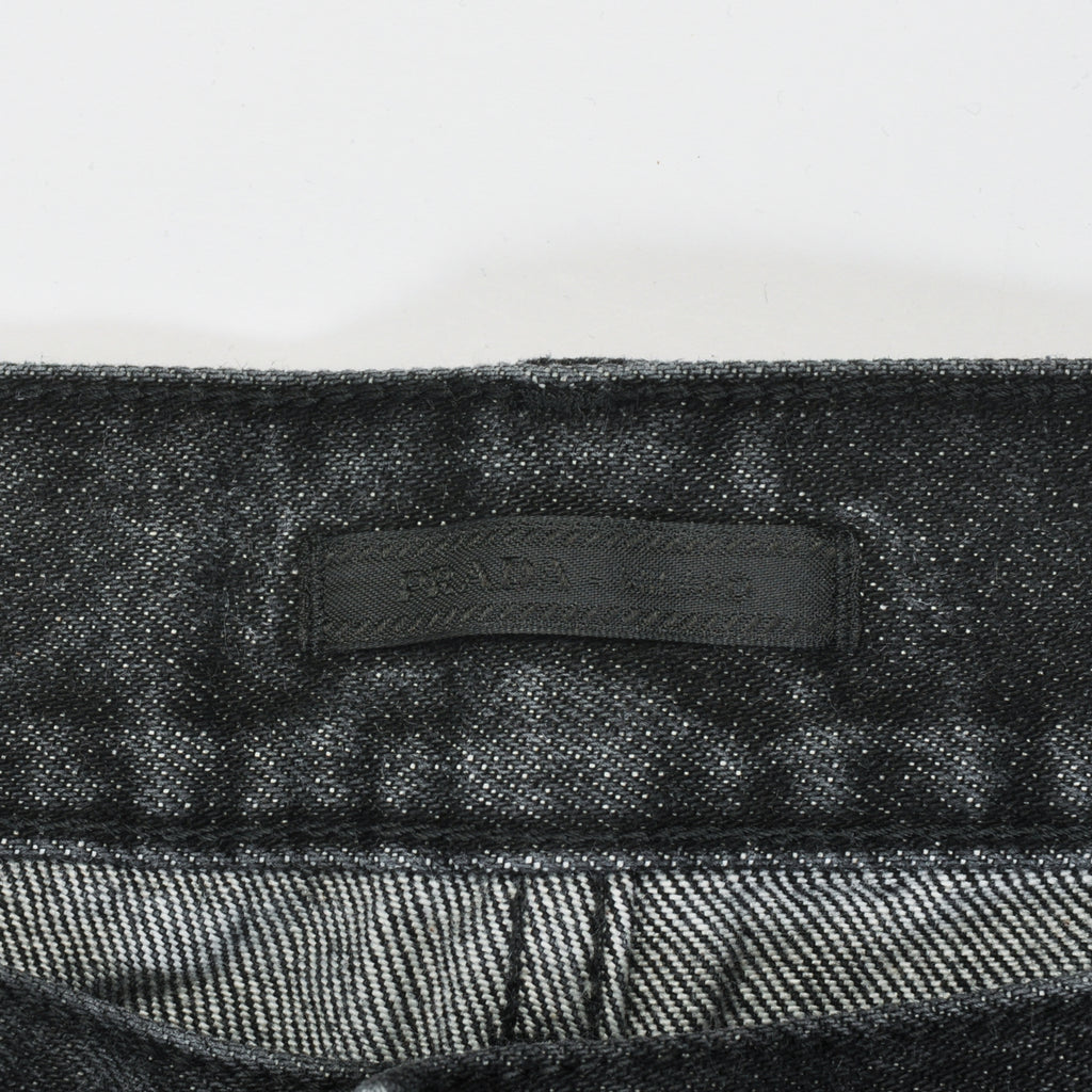 Prada Medium Wash Black Denim Jeans