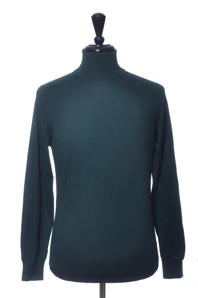 Drumohr Forest Green Roll Neck Sweater
