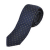 Hugo Boss NWT Navy Blue Geometric Patterned Tie